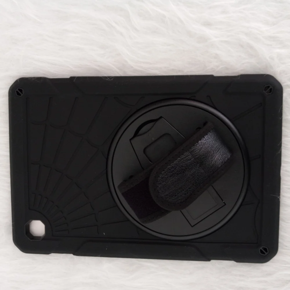 Black Protective Shockproof Tablet Case with Strap